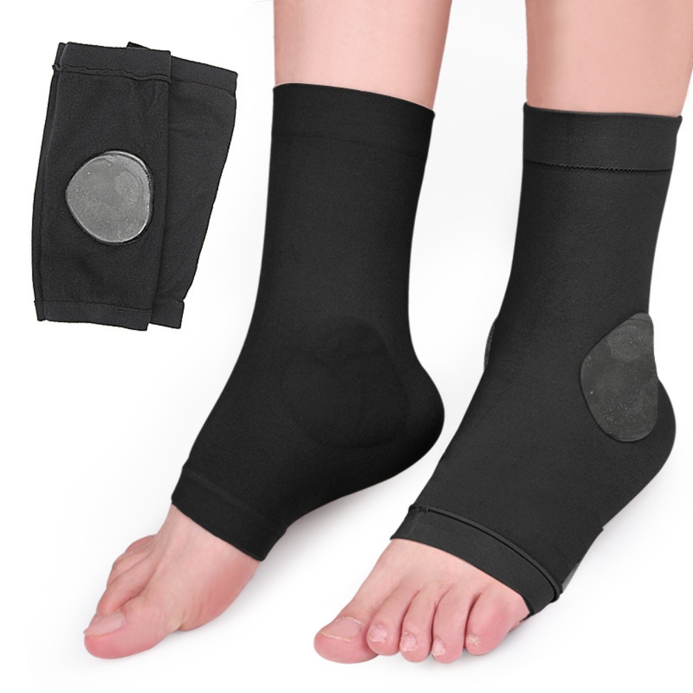 Ankle Brace Sock - 1 par esportes invisível silicone gel